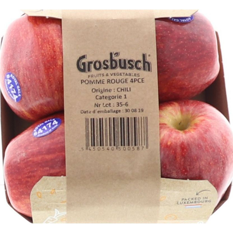 POMME ROUGE GROSBUSCH PREPACK 8X4PCS